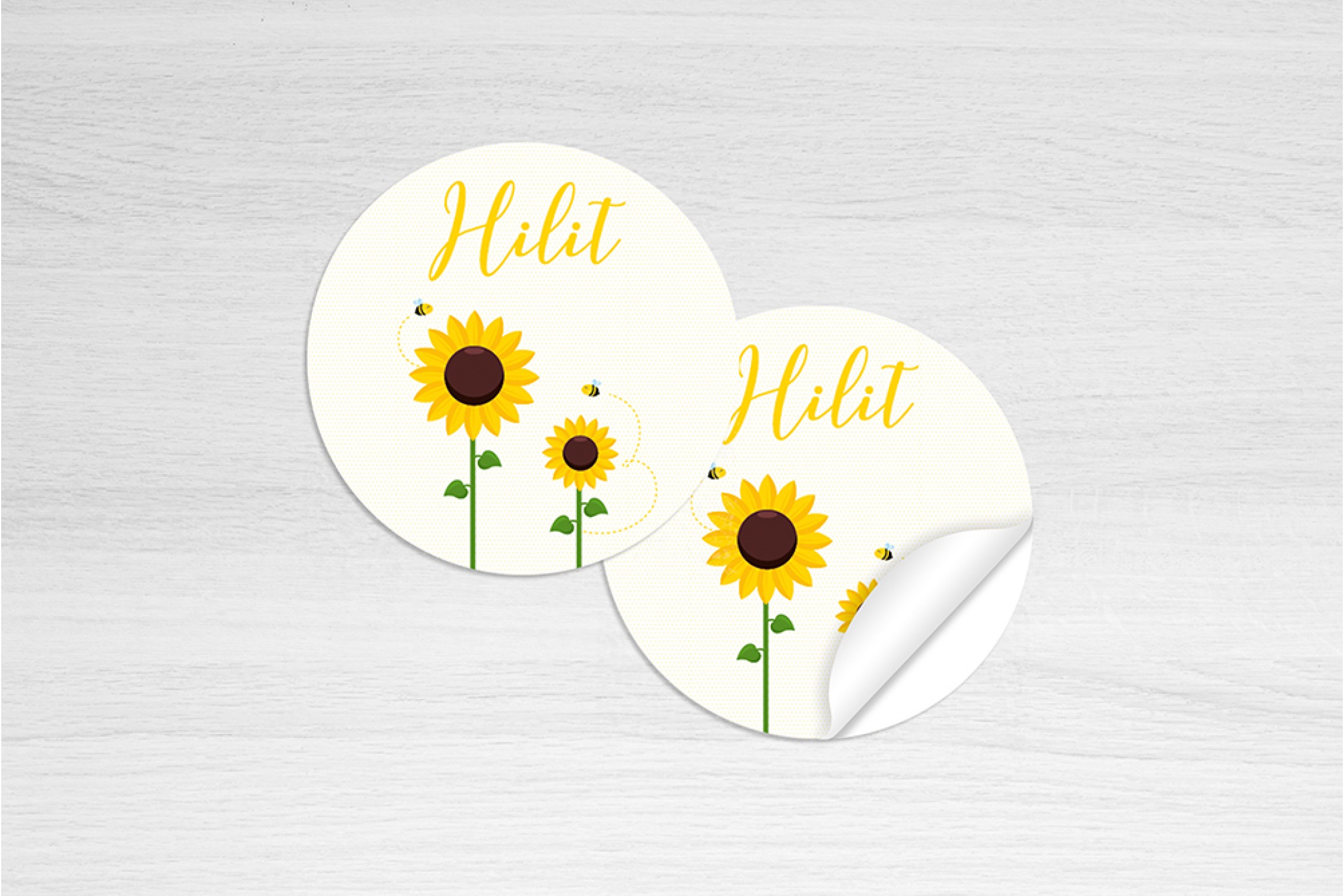 Zonnebloemen en bijtjes